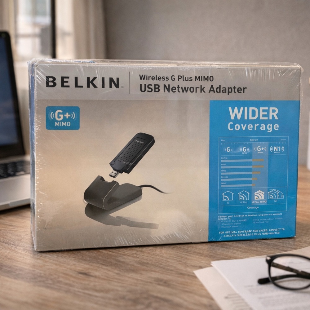 Belkin F5D9050 Wireless G Plus MIMO USB Network Adapter 108Mbps WiFi Adapter